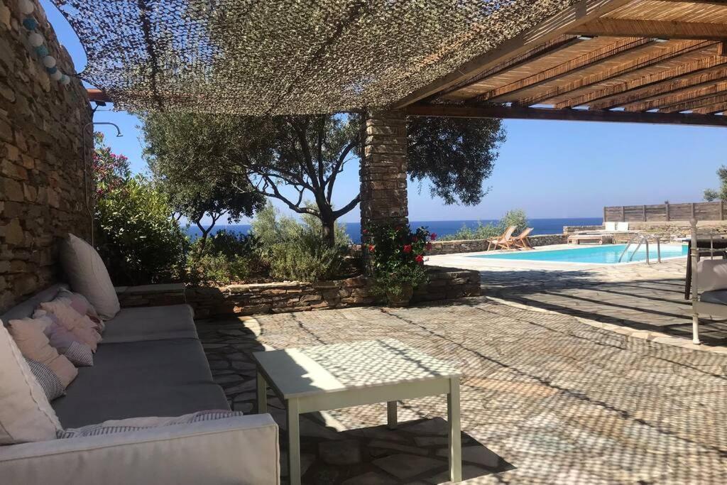Sunset Villa With Swimming Pool At Tzia Ligia  Экстерьер фото
