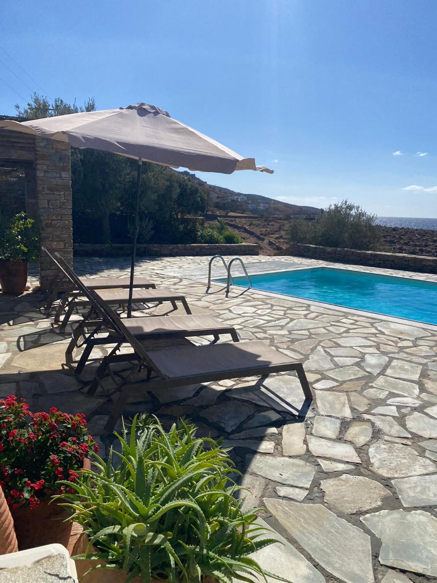 Sunset Villa With Swimming Pool At Tzia Ligia  Экстерьер фото